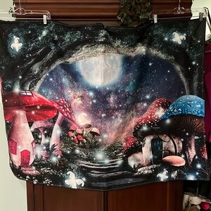 53 inches wide  X 39 inches long tapestry